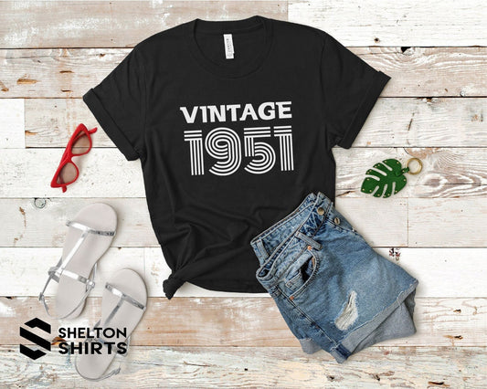 Vintage Birthday Year T-Shirt - Custom Birthday Shirt