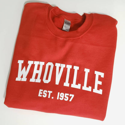 Whoville Collegiate Sweatshirt The Grinch Hoodie or Shirt