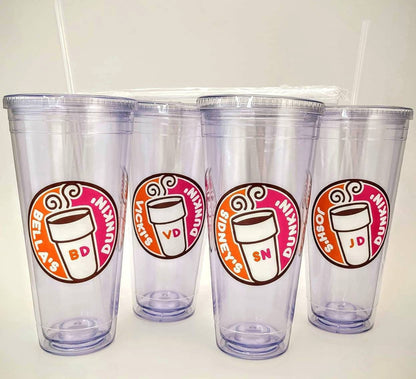 16 Oz Dunkin Donuts Libbey Glass Cup