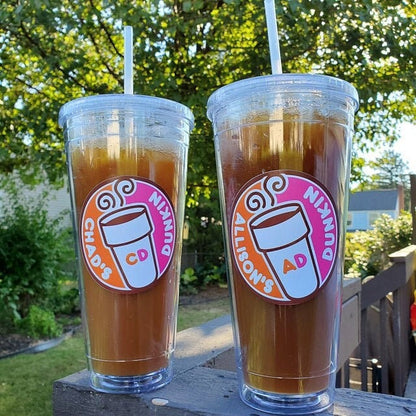 Personalized Dunkin Donuts Sticker - Apply to your favorite Yeti, Stanley or Hydro Flask