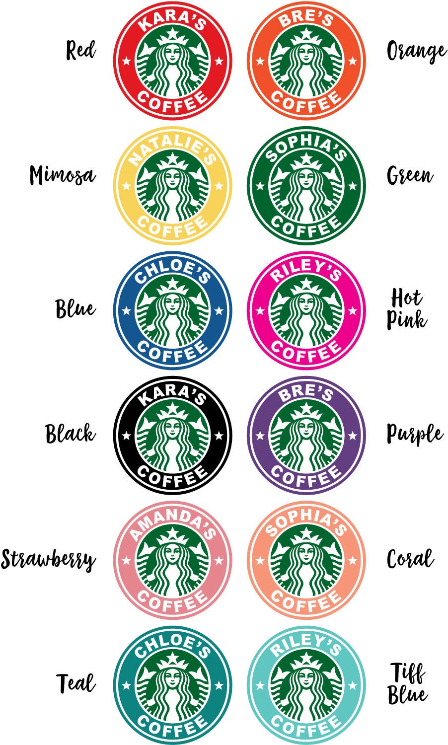 Strabucks Logo Sticker Sticker Starbucks