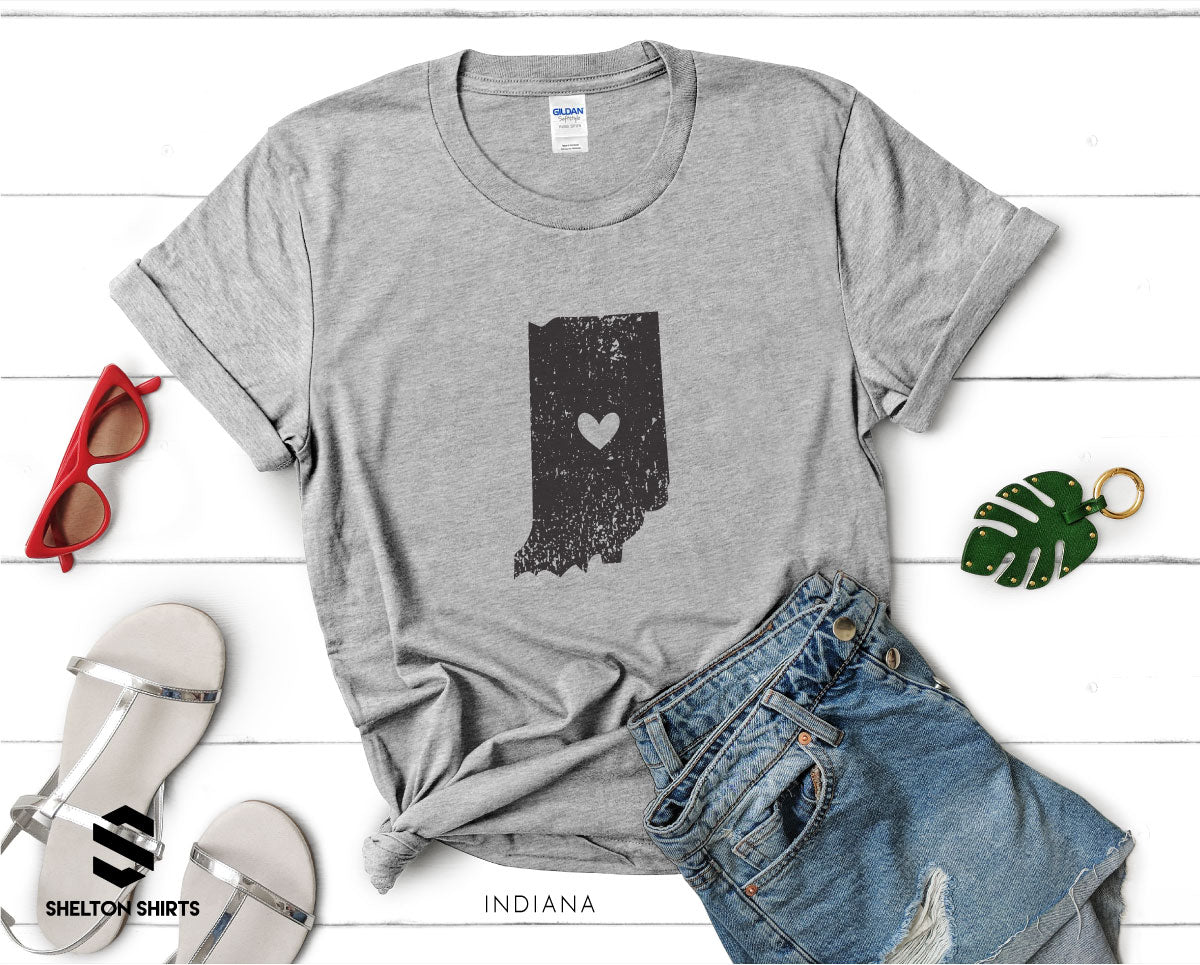 Indiana Vintage with Heart T-Shirt
