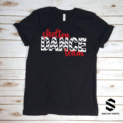 Shelton Dance Team Chevron Design T-Shirt