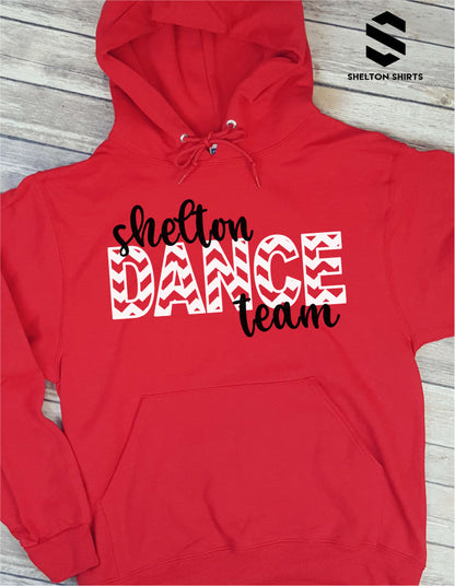 Shelton Dance Team Chevron Hoodie Sweatshirt