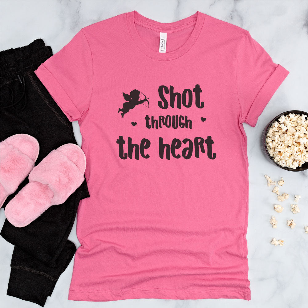 Shot Through The Heart Cupid Valentine's Day T-shirt