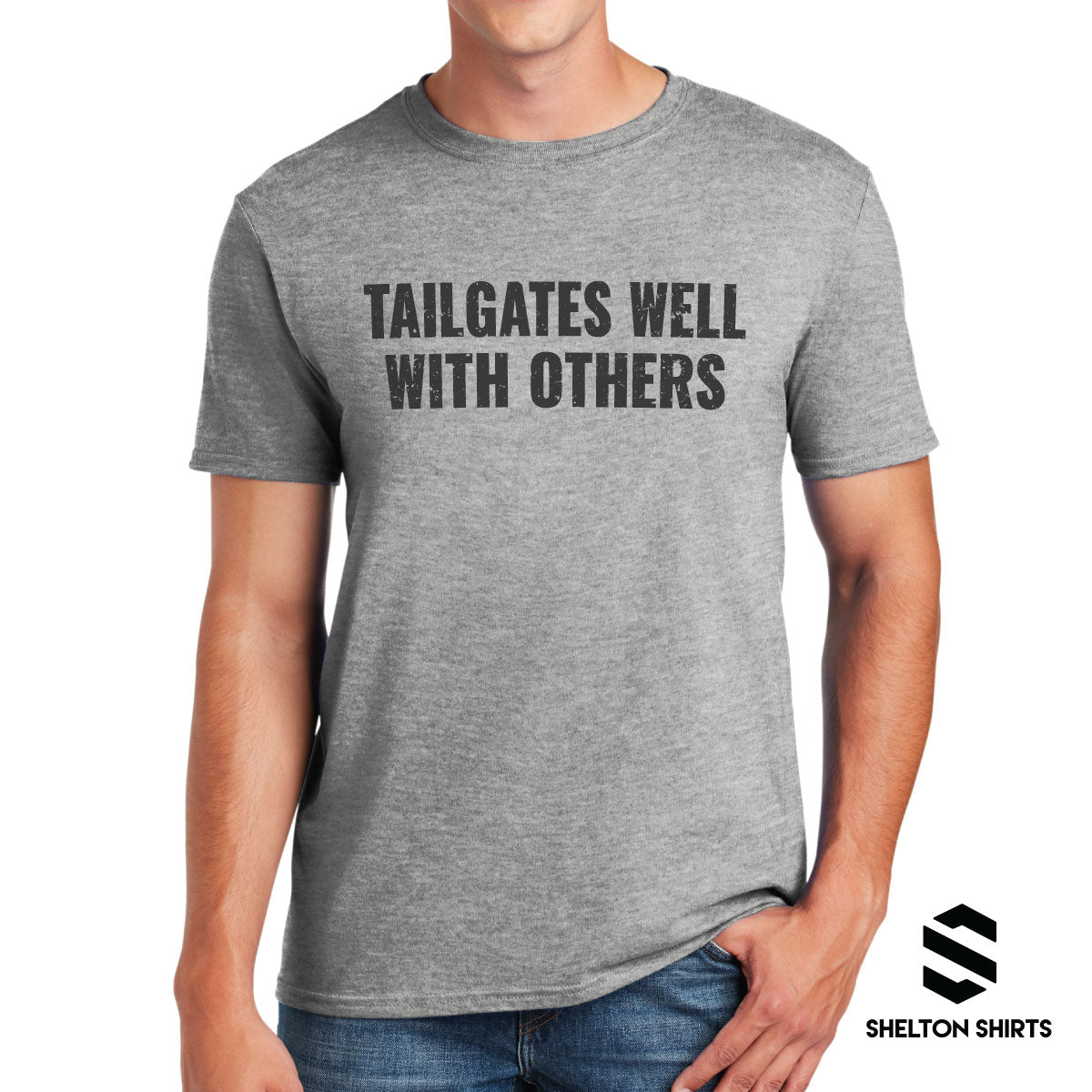 Tailgates Well With Others Grunge T-Shirt