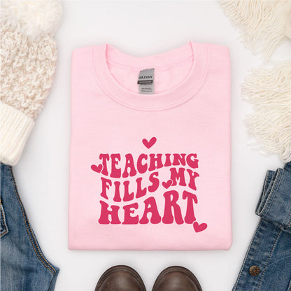 Teaching Fills My Heart Valentine's Day T-shirt