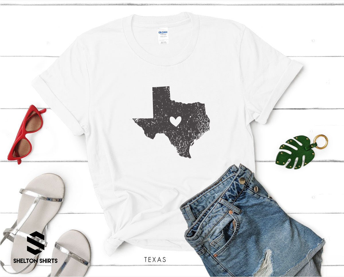 Texas Vintage with Heart T-Shirt