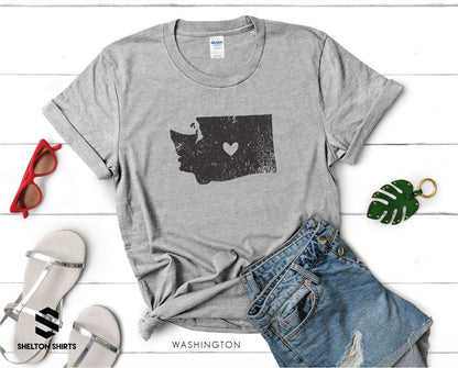 Washington Vintage with Heart T-Shirt